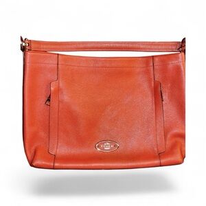 Coach Scout Red Leather Hobo Bag